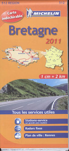 Michelin 512 Bretagne 2011 - (ISBN 9782067154995)