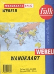 Wandkaart Wereld staatkundig (133x98) - (ISBN 9789028718913)