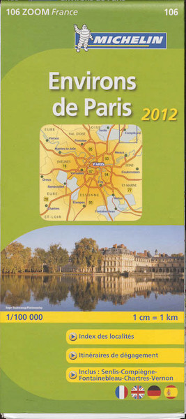 Michelin wegenkaart 106 Environd de Paris 2012 - (ISBN 9782067169685)