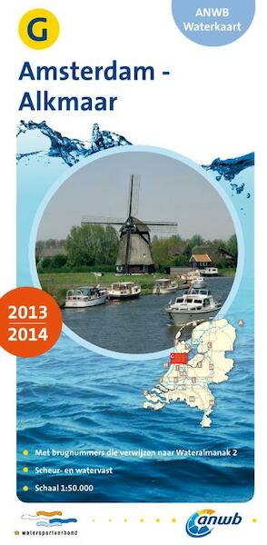 ANWB Waterkaart G Amsterdam-Alkmaar 2013/2014 - (ISBN 9789018035716)