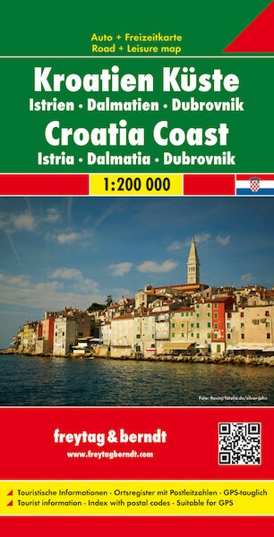 Kroatien Küste 1 : 200 000. Autokarte - (ISBN 9783707904604)