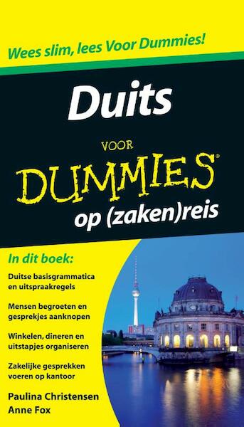 Duits voor Dummies op (zaken)reis - Paulina Christensen, Anne Fox (ISBN 9789043025713)