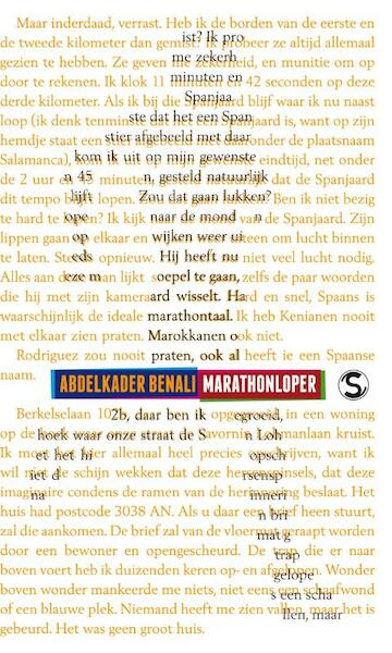 Marathonloper - Abdelkader Benali (ISBN 9789029579308)