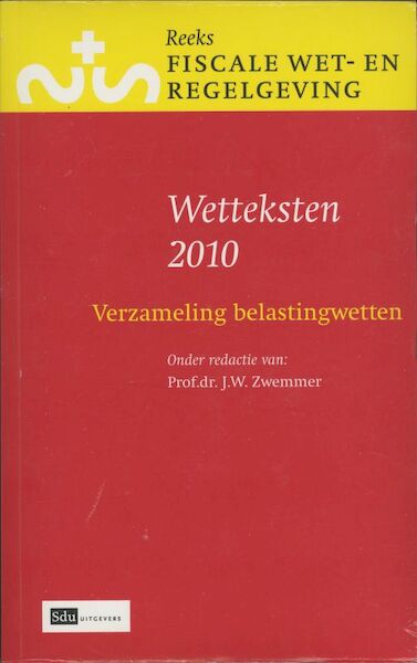 Verzameling Belastingwetten - (ISBN 9789012383127)