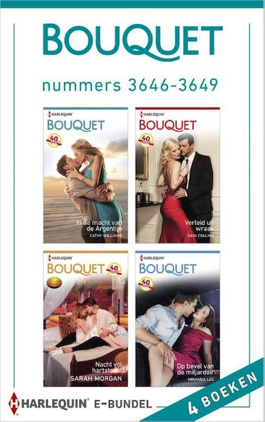 Bouquet e-bundel nummers 3646-3649 - Cathy Williams, Dani Collins, Sarah Morgan, Miranda Lee (ISBN 9789402513905)