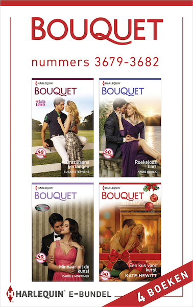 Bouquet e-bundel nummers 3679-3682 - Susan Stephens, Andie Brock, Carole Mortimer, Kate Hewitt (ISBN 9789402515442)