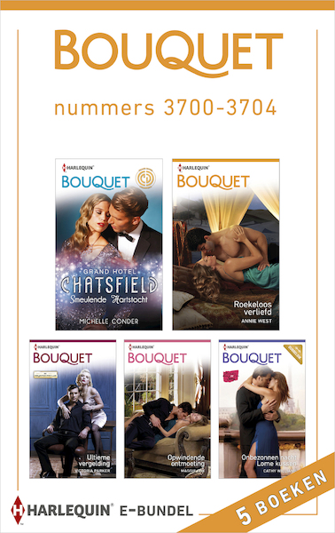 Bouquet e-bundel nummers 3700-3704 - Michelle Conder, Annie West, Victoria Parker, Maggie Cox, Cathy Williams (ISBN 9789402516760)