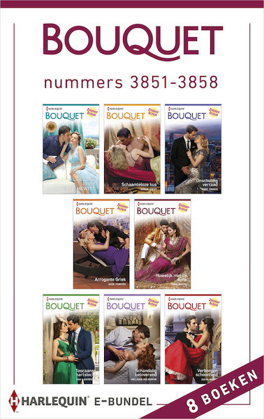 Bouquet e-bundel nummers 3851 - 3858 (8-in-1) - Kate Hewitt, Annie West, Abby Green, Jane Porter, Tara Pammi, Kim Lawrence, Melanie Milburne, Julia James (ISBN 9789402529432)