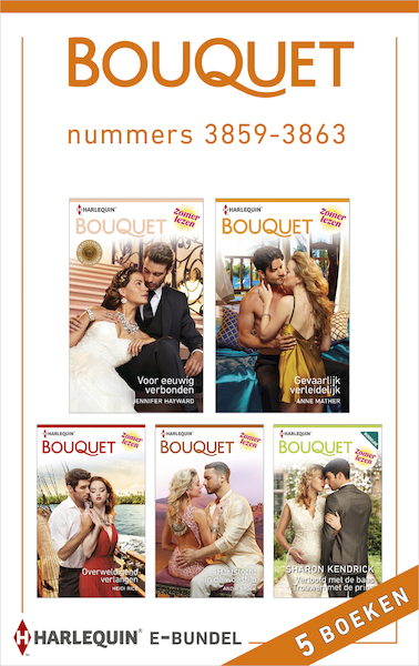 Bouquet e-bundel nummers 3859 - 3863 (5-in-1) - Jennifer Hayward, Anne Mather, Heidi Rice, Andie Brock, Sharon Kendrick (ISBN 9789402529746)
