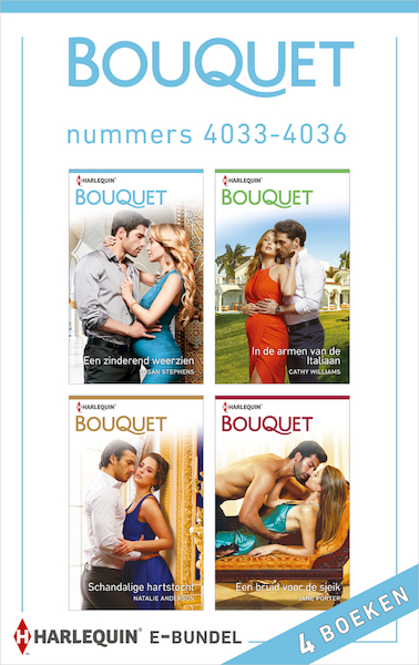 Bouquet e-bundel nummers 4033 - 4036 - Susan Stephens, Cathy Williams, Natalie Anderson, Jane Porter (ISBN 9789402539257)