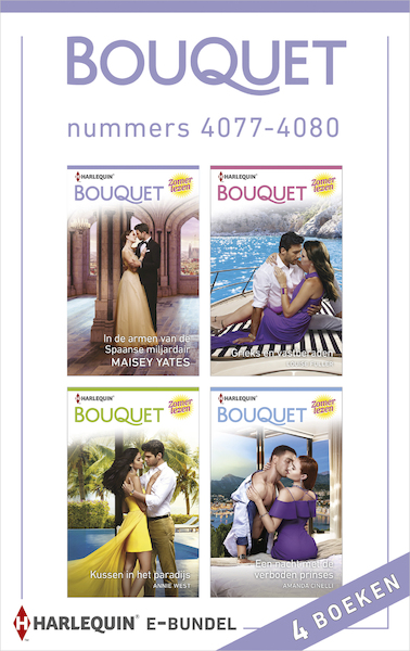 Bouquet e-bundel nummers 4077 - 4080 - Maisey Yates, Louise Fuller, Annie West, Amanda Cinelli (ISBN 9789402541755)