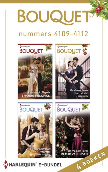 Bouquet e-bundel nummers 4109 - 4112 - Sharon Kendrick, Abby Green, Susan Stephens, Fleur van Ingen (ISBN 9789402543612)