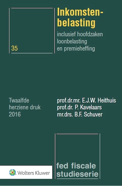 Inkomstenbelasting - E.J.W. Heithuis, P. Kavelaars, B.F. Schuver (ISBN 9789013136234)