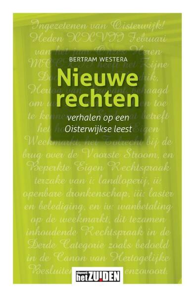 Nieuwe rechten - Bertram Westera (ISBN 9789490708658)