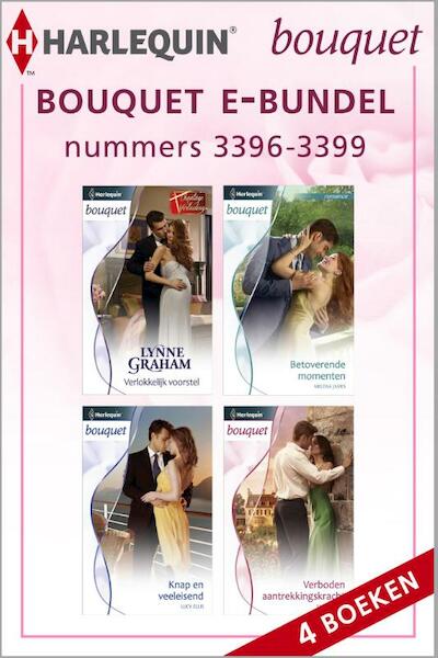 Bouquet e-bundel nummers 3396 - 3399 - Lynne Graham, Melissa James, Lucy Ellis, Sara Craven (ISBN 9789461995353)