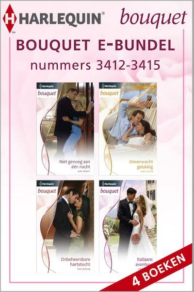 Bouquet e-bundel nummers 3412-3415 - Kate Hewitt, Cara Colter, Tina Duncan, Helen Brooks (ISBN 9789461996060)