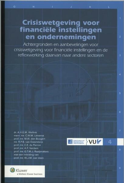 Crisiswetgeving voor de financiële instellingen en ondernemingen - (ISBN 9789013100464)