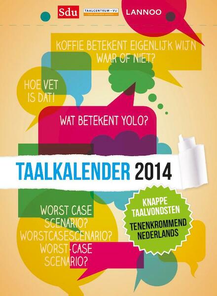 Taalkalender 2014 - (ISBN 9789012585392)