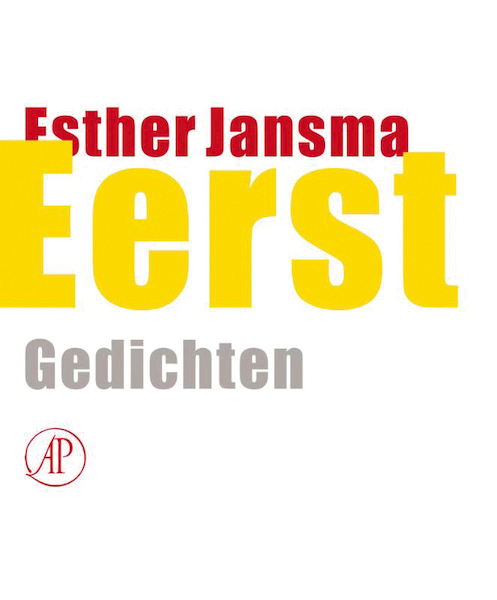Eerst - Esther Jansma (ISBN 9789029574433)